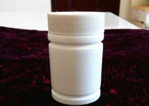 China 63 Capsules 70 Ml Plastic Tablet Bottles / White Plastic Bottle Tamper Proof Cap factory