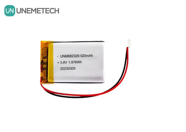 CE 4.35V High Voltage Lithium Battery 682329 520mAh 3.8V Li-Ion Rechargeable