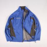 Navy Color Mens Womens 100% Polyester Hooded Softshell Jacket