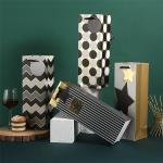 ODM Cardboard Kraft Wine Paper Bags Carrier 9.5x9x35