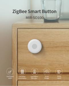 China Emergency Zigbee Panic Button 2.4GHz 100m Communication Distance Tuya Zigbee Button factory