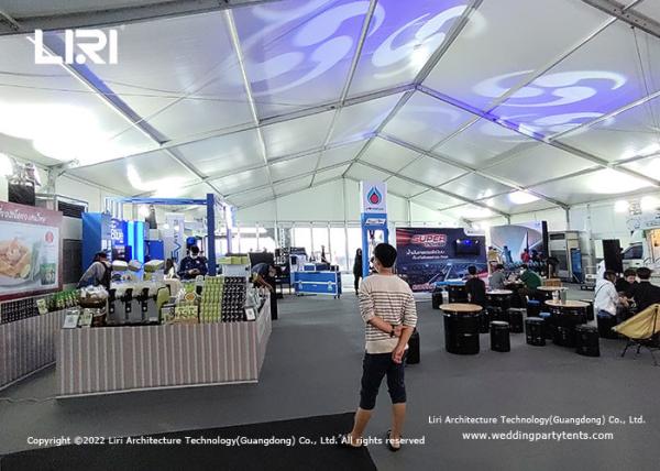 China Liri White Color Marquee Tent 10x40m With ABS Wall For Outdoor Events
