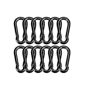 China OEM Black Oxide Finish Carbon Steel Snap Hook Carabiner Customizable For B2B factory