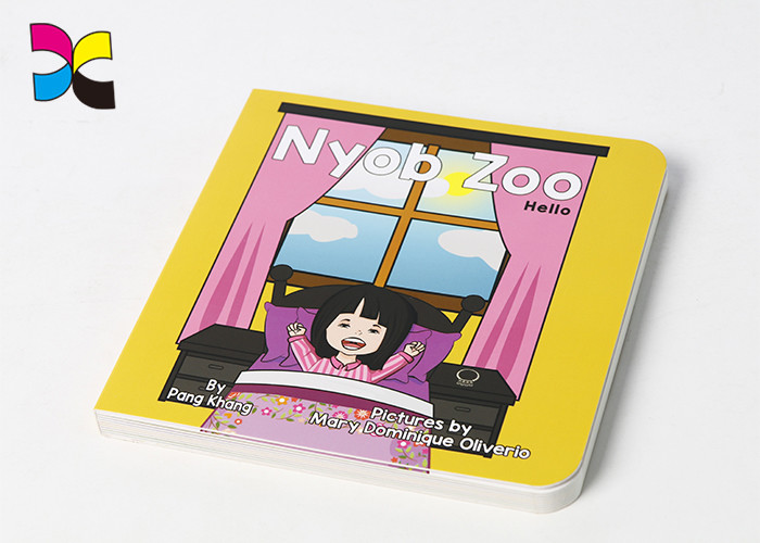 Cardboard Baby Book Printing , Colorful Round Corner Coffee Table Book Printing