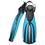 Commercial Long Black Jet Scuba Diving Fins Freediving Spearfishing Customized
