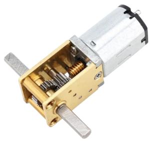 China 12mm N20 40rpm DC Gear Motor Mini Double Shaft Worm Gear Motor High Torque factory