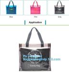 fashion pvc mirror vinyl shopping bag with printing, Recyclable Durable Clear
