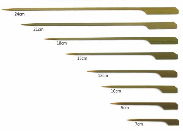 Disposable Green Food Bamboo Paddle Picks For Cocktail Party 7cm/9cm/12cm/15cm