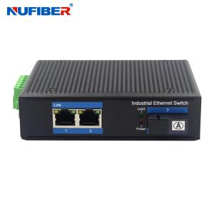 China Industrial Ethernet Switch 2 Port 10/100/1000M Ethernet ports and 1 port 1000Mbps SC Fiber factory