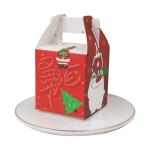 Christmas Eve Biodegradable Paper Food Packaging Apple Gift Box 23g