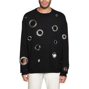 China Personalised Hip Hop Crew Neck Sweatshirts Loose With Hollow Round Hole factory