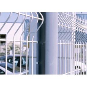 China Peach Shape Powder Coated Wire Mesh With Folds / White 3d Fence Panel factory