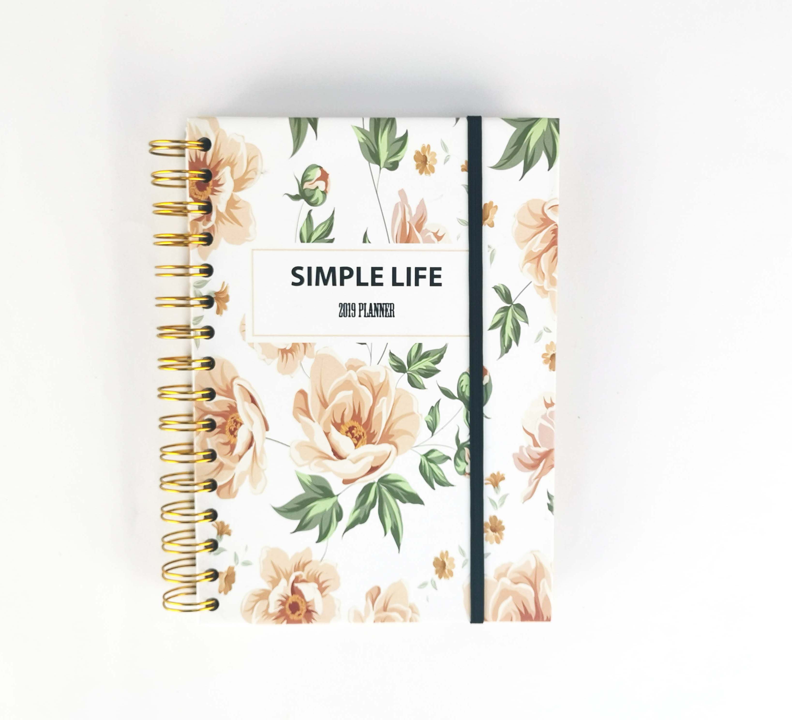 Leather Cover Material Composition Book Design 365 Days Daily Diary Budget Book