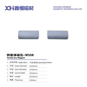 China By Fine Grinding Of Permanent Magnet Ferrite For Automobile Window Motors W108 factory