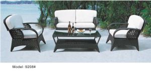 China 4-piece patio Resin Wicker Contemporary Deep Seat Sofa with Cushion -9208 factory