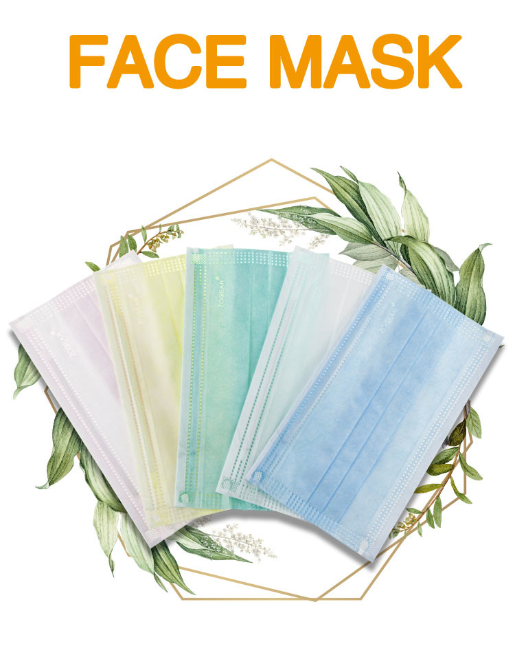 Soft Non Woven Medical Mask Highly Breathable With Adjustable Nosepiece