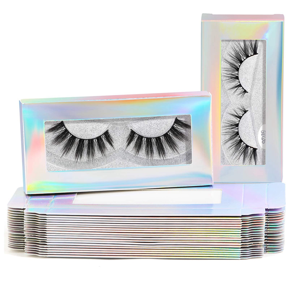 Wenzhou Custom Print Logo Makeup Eyelash Paper Packaging Box with Window Custom Order