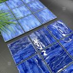 Blue Swimming Pool Mosaic Tile Square Shaped Kitchen Bathroom Floor Wall Tiles