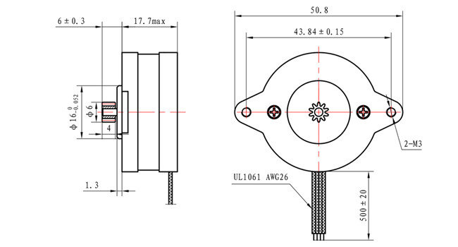 1.8 Degree 2 Phase NEMA 14 Micro Stepper Motor Permanent Magnet Motor For SMT Machine
