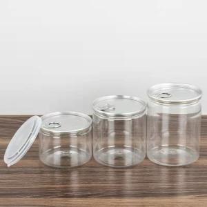China Hot Stamping 200ml Plastic Food Jar 500ml Honey Containers With Lids factory