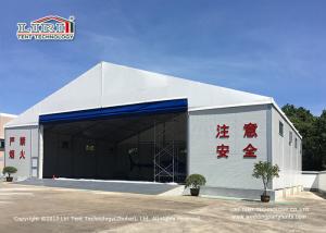 China White Color Permanent Relocatable Aircraft Hangar 25 X 50 Side Hard Wall factory