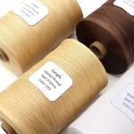 100% Polyester 1kg Color Hand Sewn Flat Wax Thread For Leather goods with 240