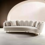 FOAM Filling Material Luxury Living Room Fabric Sofa Velvet Upholster Sectional