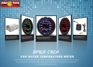 China 12v Auto Water Temperature Gauge Low Noise Aluminum Coolant Temperature Gauge factory