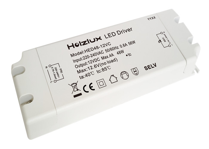 Constant Voltage IP20 Waterproof LED Driver 48W Output Power 12V
