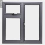 Soundproof Function SKATE 75 Aluminium Hurricane Impact Casement Windows Bedroom