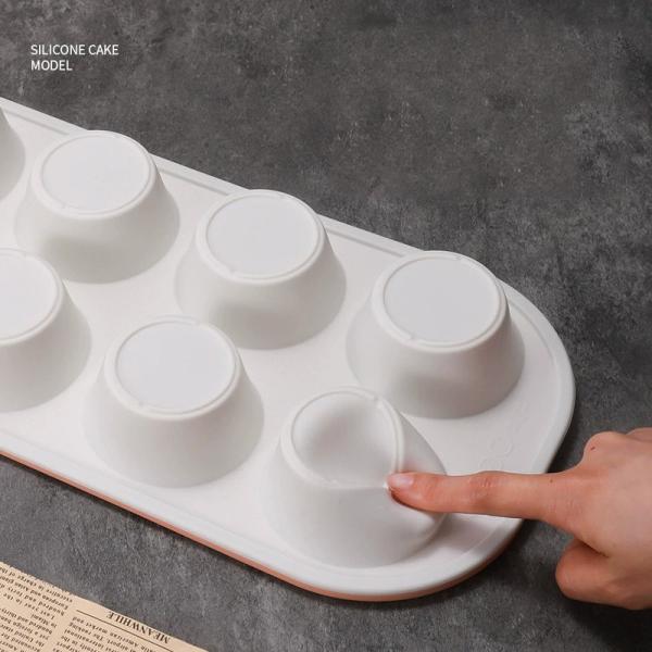 6-Piece Stackable Silicone Baking Pan Set - Temperature Resistant (-40°F to 446°F) Non-Stick Bakeware with Metal Reinforced Frame