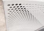 Length 2m 7mm Hexagonal Hole Perforated Metal Mesh White