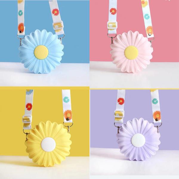 School Supplies Silicone Pencil Box Durable Makeup Bag Kids Shoulder Handbag Girls Crossbody Bag Christmas Birthday Gift