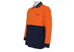 Breathable High Visibility Long Sleeve Polo Shirts , Safety Polo Shirt