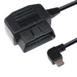 Cars OBD Charging Cable 24 64Awg 5V/2A OBD2 16pin To Right Angle Micro 5P