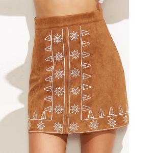China 2017 Customize design pencil high waisted skirts for ladies factory