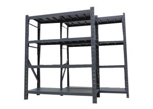 China Powder Coated 800kg 4 Tier Heavy Duty Steel Storage Rack For Garage Kitchen factory