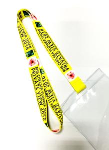 China Yellow Flower Printed Fashionable Dye Sublimation Lanyards Pretty Colorful factory