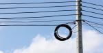 Self Supporting Fiber Optic FTTH Drop Cable 1/2 Fibers Aerial