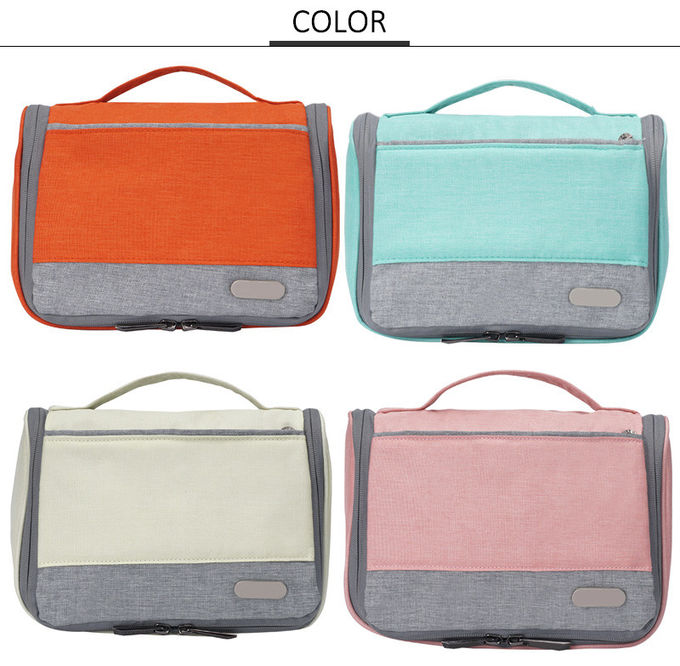 Leak Proof Zipper Closure Hanging Toiletry Travel Bag
