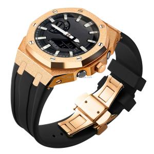 China Upgrade Casioak G Shock GA2100 To A Luxury Timepiece With Stainless Steel Bezel factory