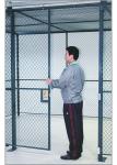 Commercial Wire Mesh Partition Panels Full Height Wire Cage Door 230 Lbs Weight