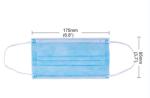 Pharmaceutical Grade Earloop Disposable Face Mask Elastic Earloop 17.5x9.5cm