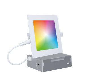 China Wi-Fi RGBCW LED Recessed Slim Downlight 6'' Square factory