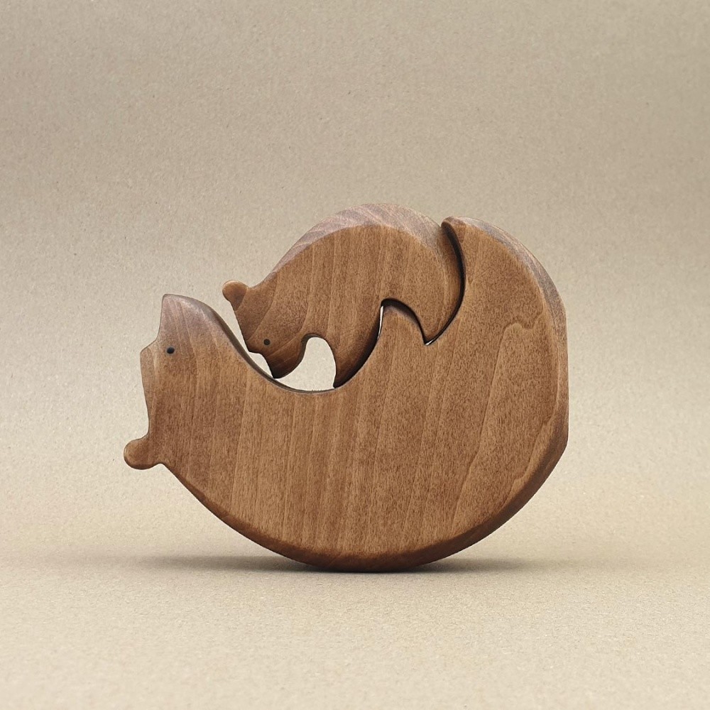 SGS Handcrafted Wooden Animals , Wooden Safari Animal Ornaments