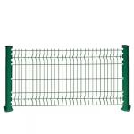 RAL 9005 Black Curved 3D Welded Wire Mesh Fence BWG 2.0MM-6.5MM