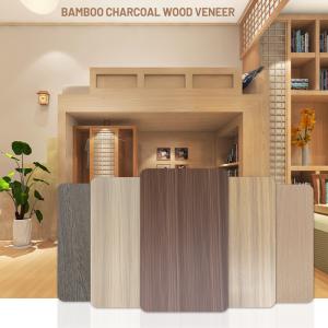 China Bamboo Charcoal Wood Veneer Decorative Board PVC Wall Panels Suitable For Wall Decoration factory