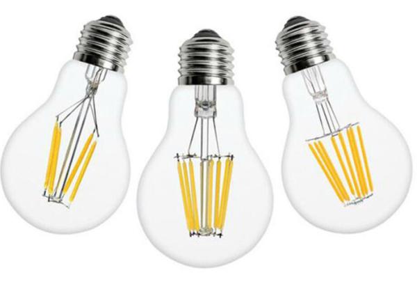 Electric Driven Filament LED Light Bulbs 220V Voltage Glass Material 2700K -