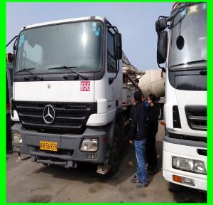 China 2013 37m 2hand zoomlion benz concrete pump Truck,Isuzu Concrete Mixer,China Concrete mound truck mixer factory