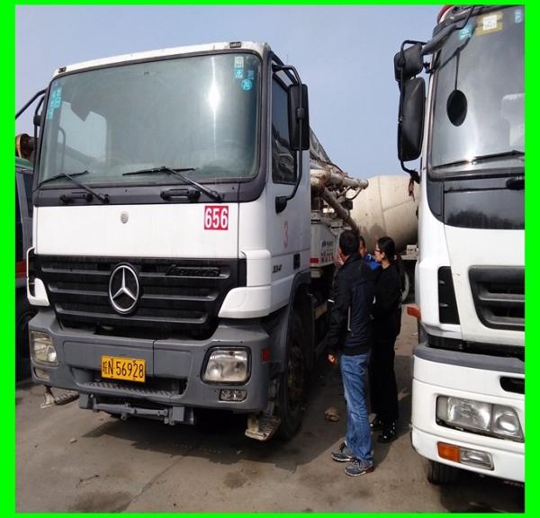 2013 37m 2hand zoomlion benz concrete pump Truck,Isuzu Concrete Mixer,China